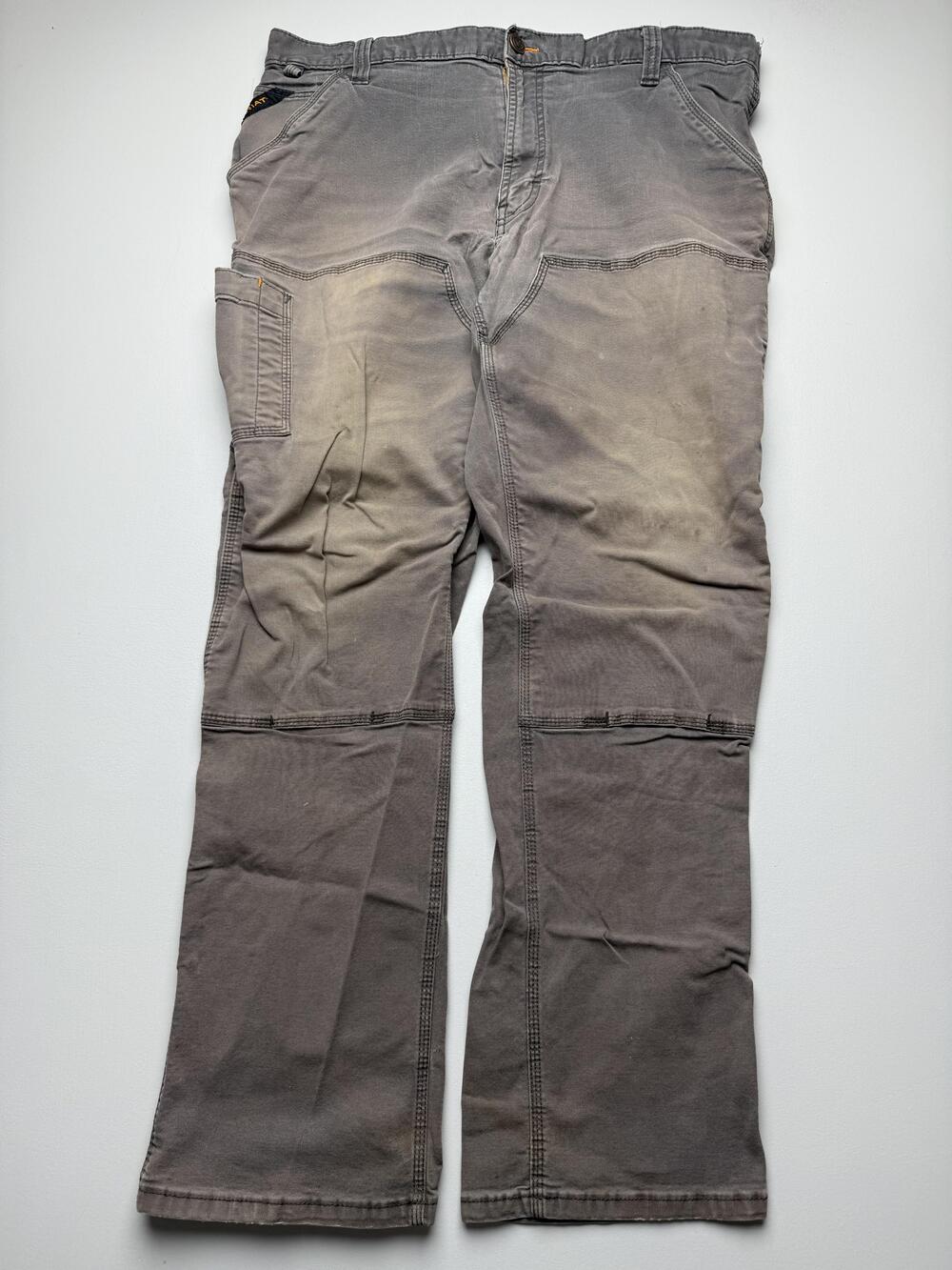 Ariat Rebar M4 Pants Mens 38x32 Gray Carpenter Low Rise Workwear Relaxed